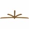 Ekena Millwork Davenport Rough Sawn Timber Gable Bracket, Western Red Cedar, 108"W x 40"H x 2"D x 4"F, 9/12 Pitch GBW108X40X0204DAV00RWR - alternate 4